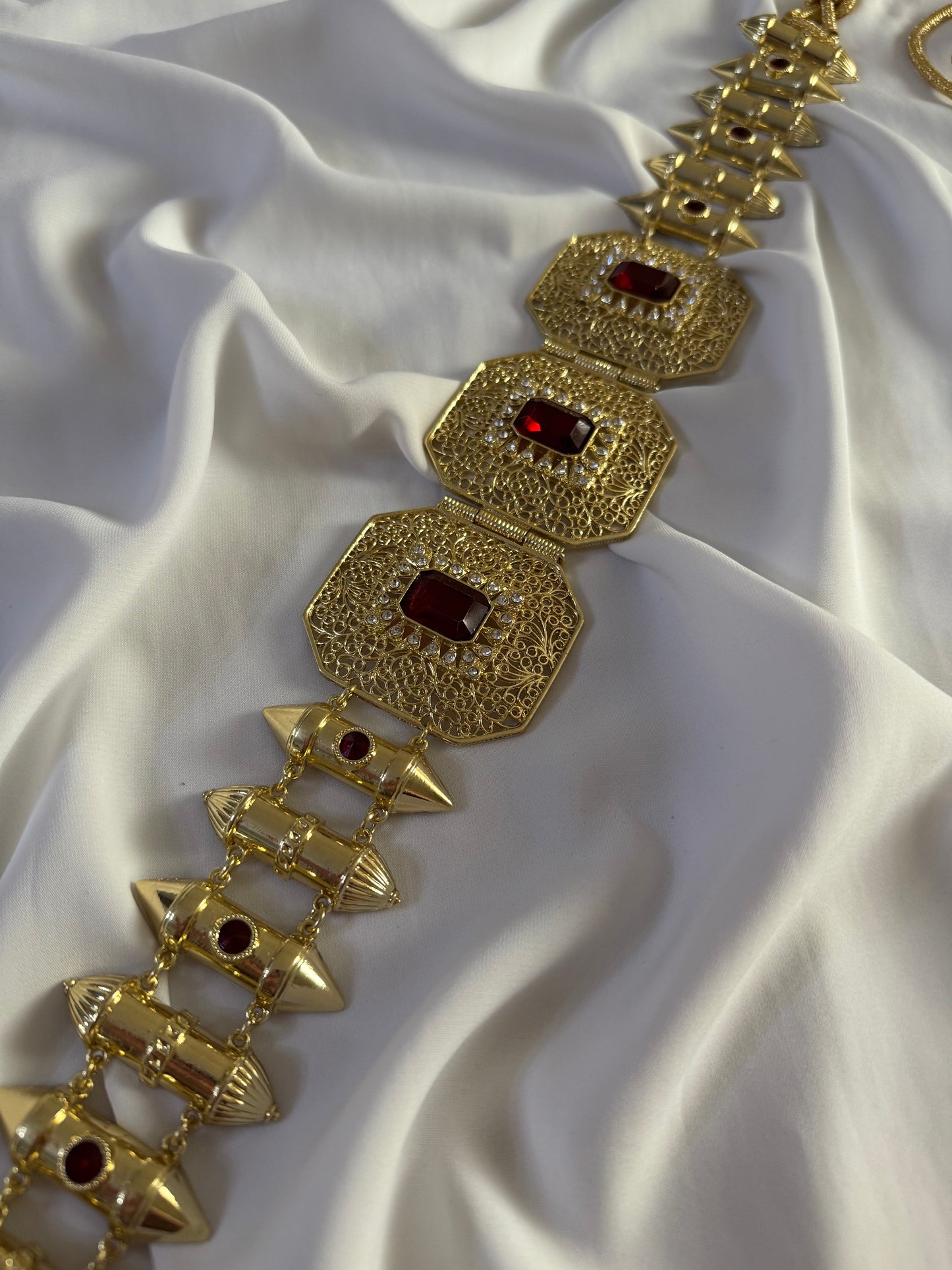 Ceinture M-DAMMA Rouge Rubis