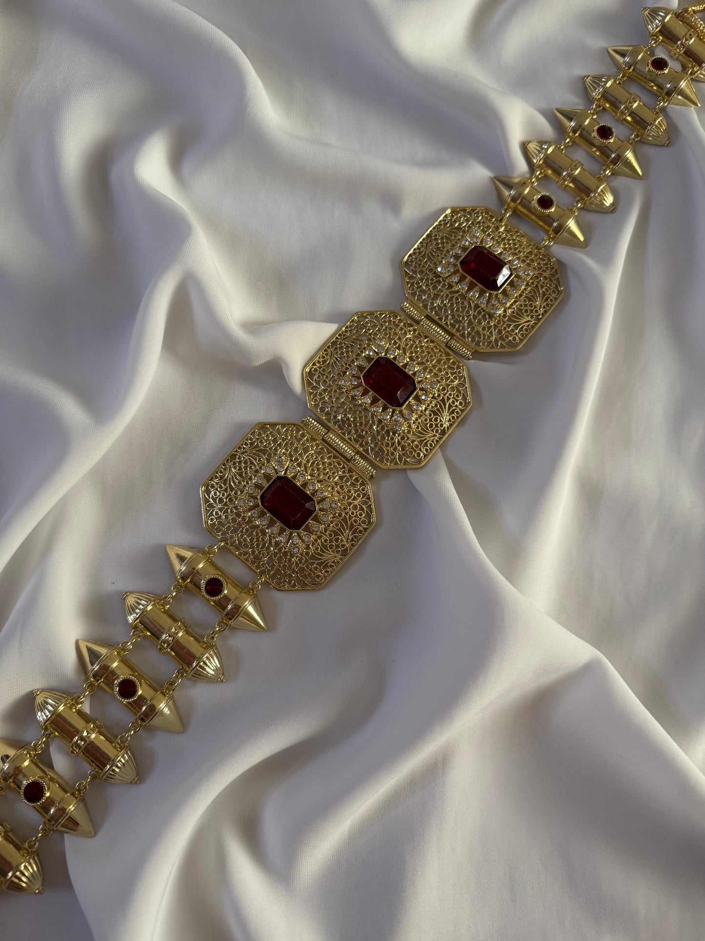 Ceinture M-DAMMA Rouge Rubis