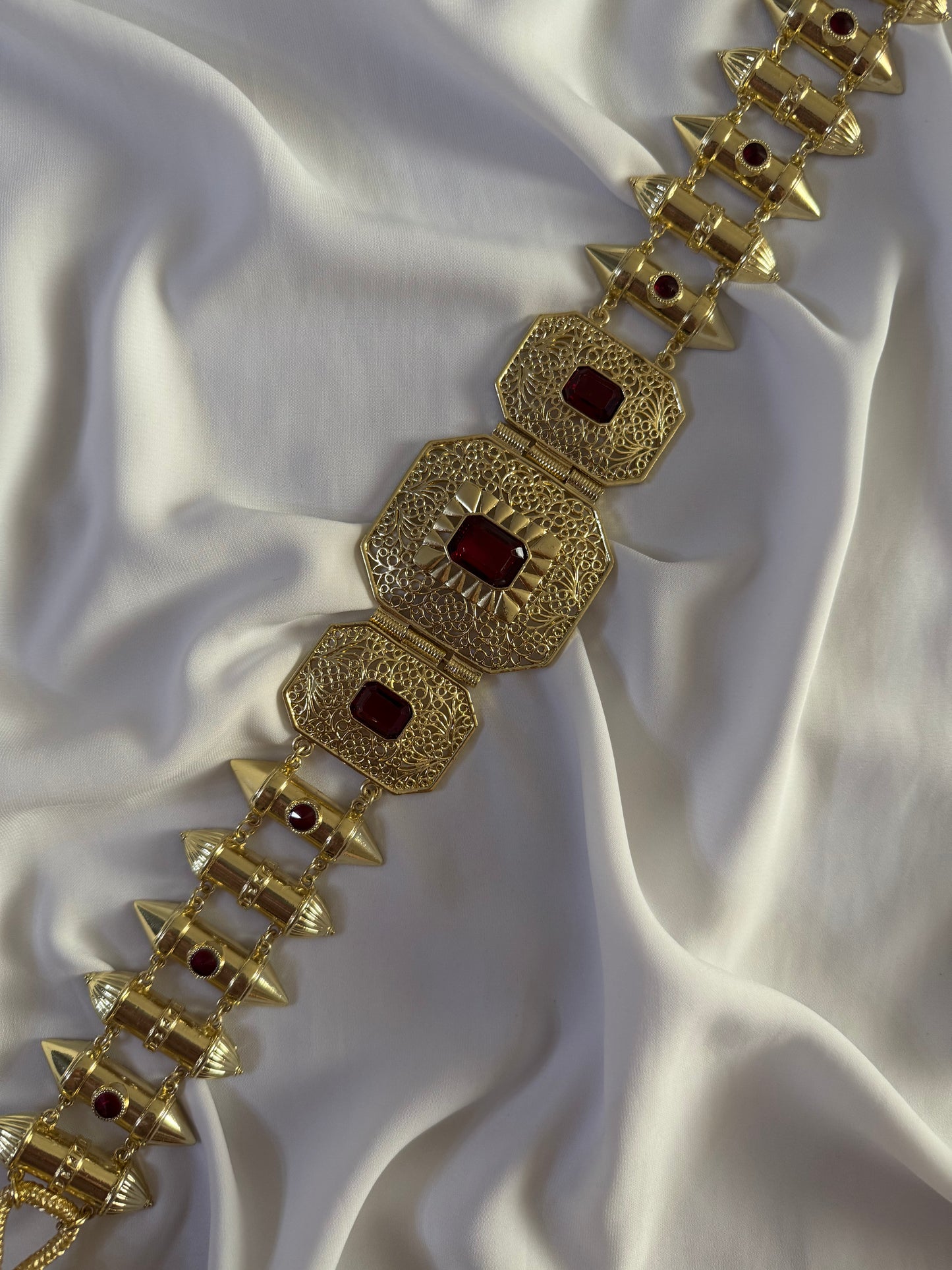 Ceinture M-DAMMA Rouge Rubis