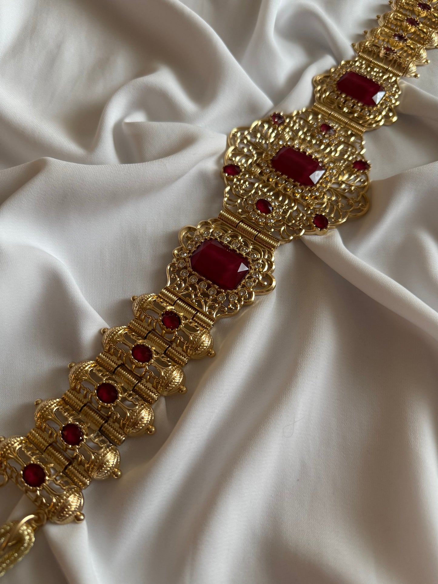 Ceinture M-DAMMA Rouge Rubis