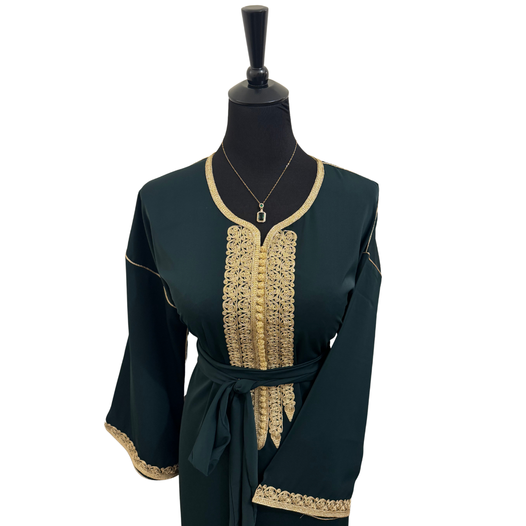 Small bottle green caftan