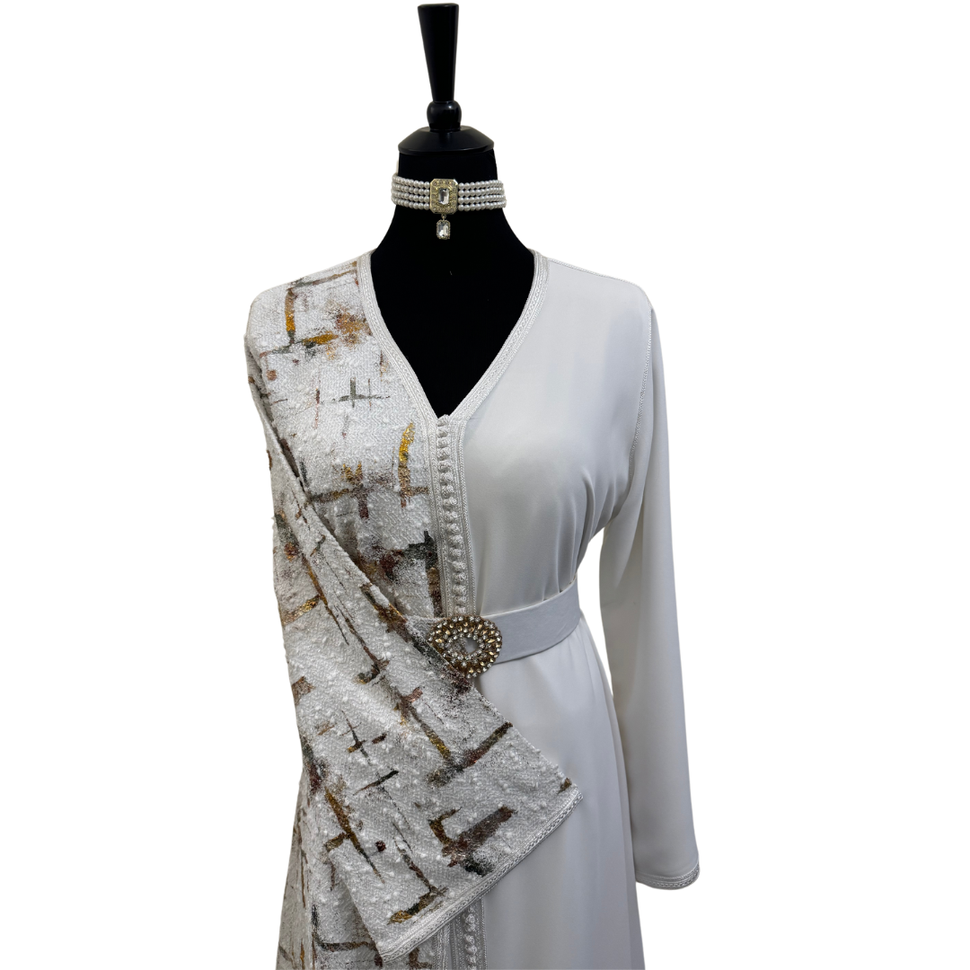 Caftan Copenhague Blanc