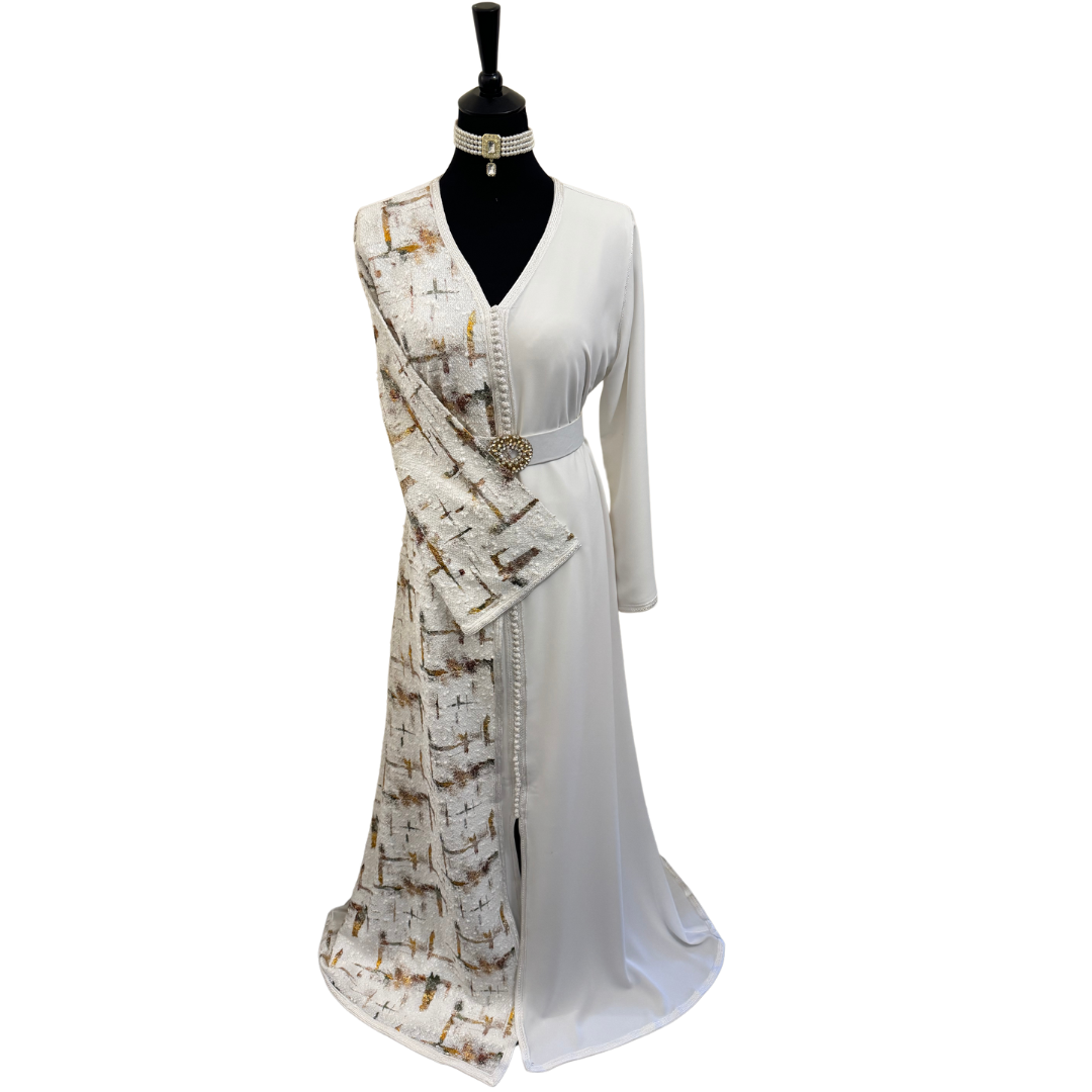 Caftan Copenhague Blanc