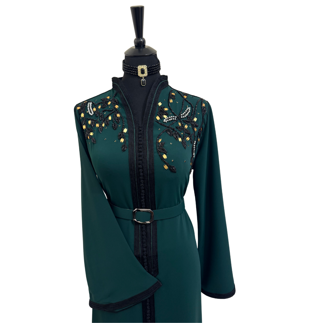VENISE Green Kaftan