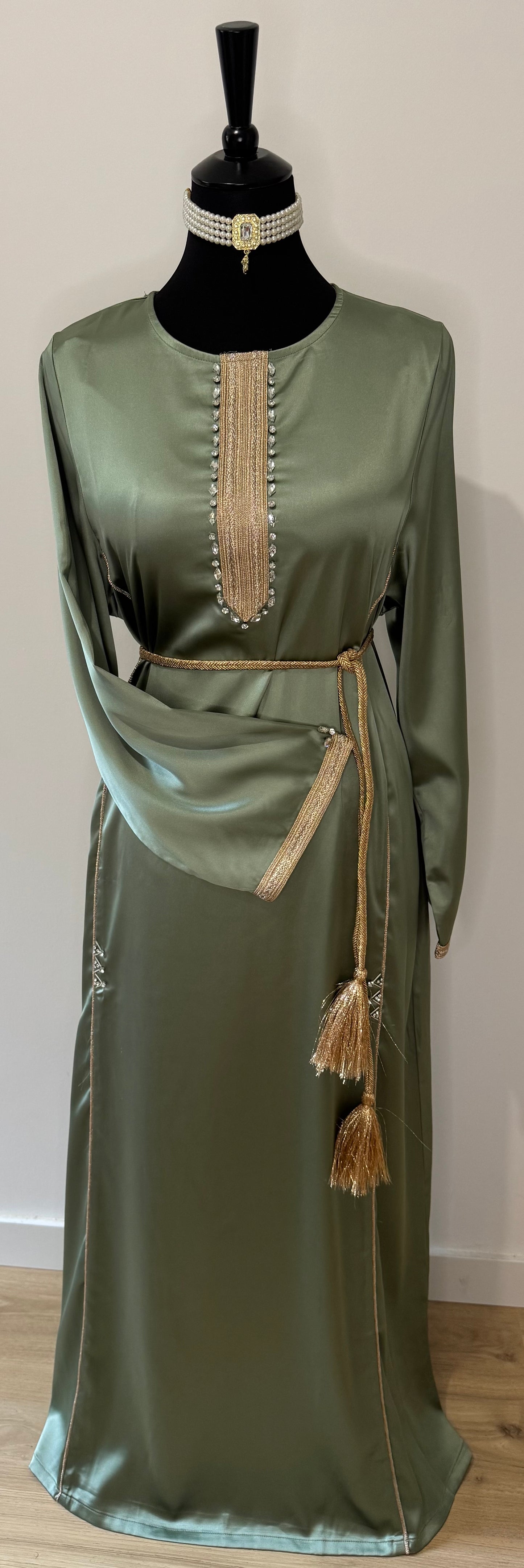 Caftan Bagdad Vert Sauge