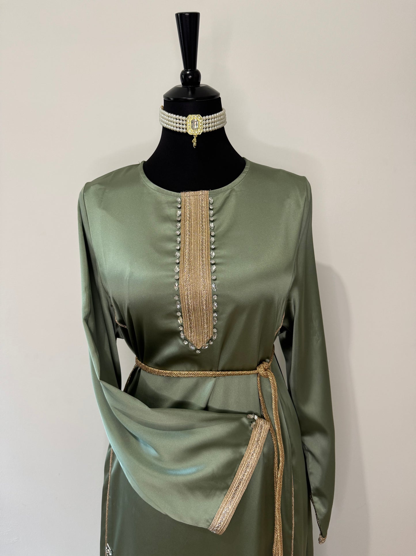 Caftan Bagdad Vert Sauge