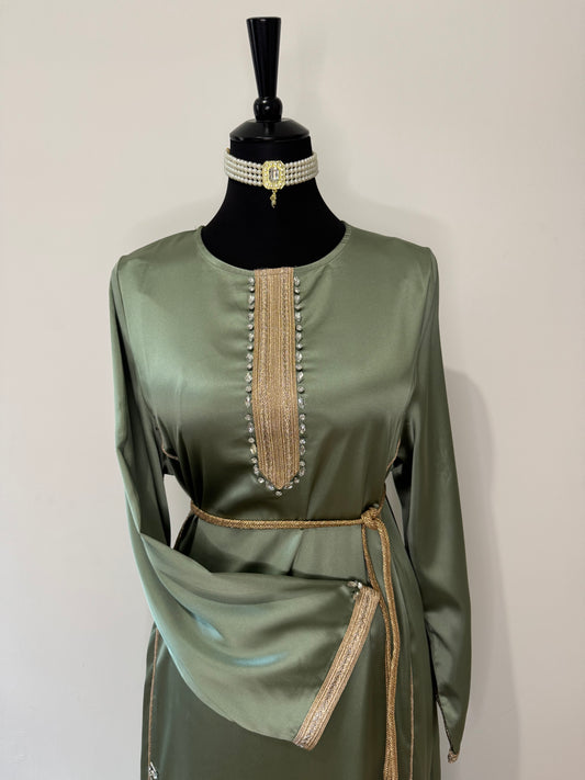 Caftan Bagdad Vert Sauge