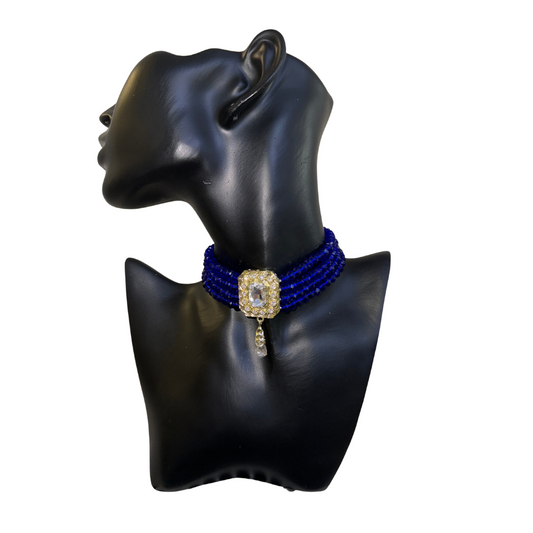 Blue Choker Necklace