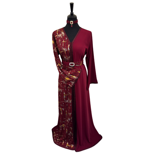 Caftan Copenhague Bordeau