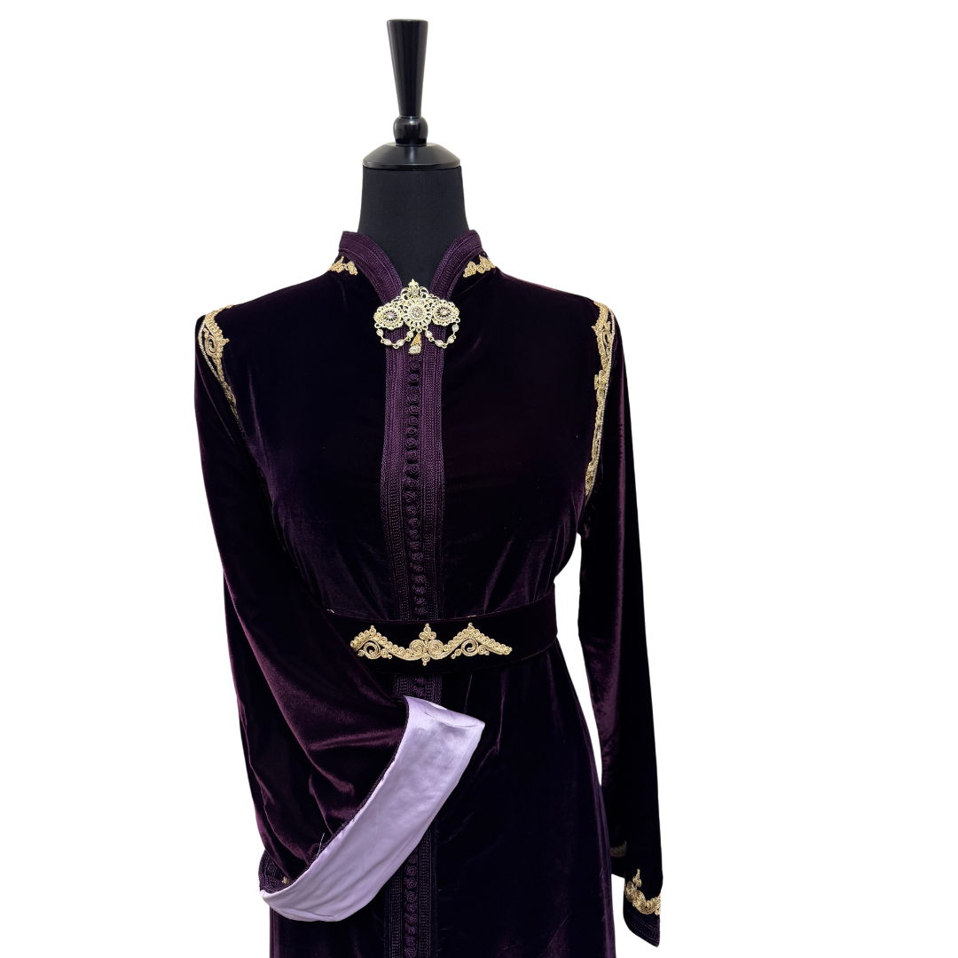 Caftan DAMASC Aubergine