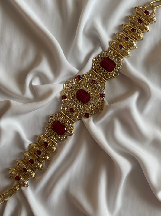 Ceinture M-DAMMA Rouge Rubis