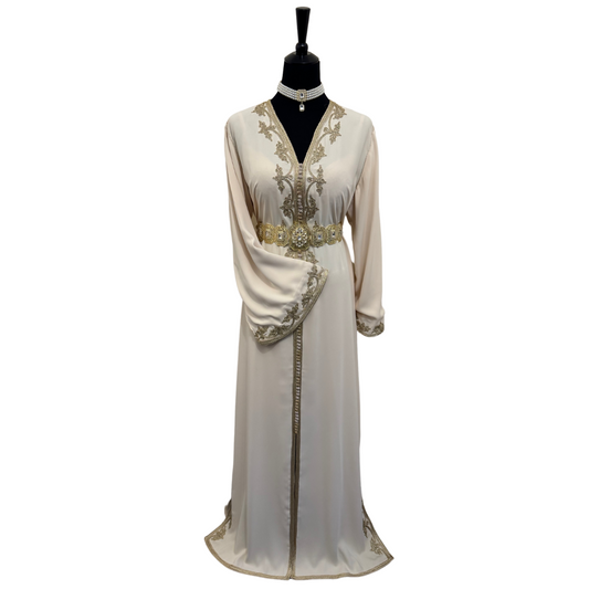 Caftan Barcelone Blanc cassé