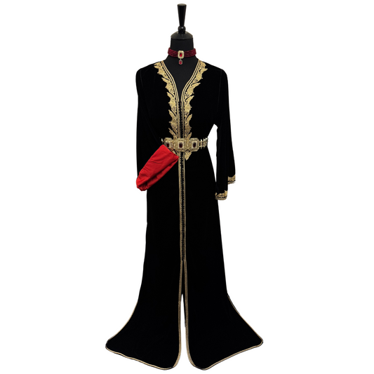 Caftan RIYAD Noir