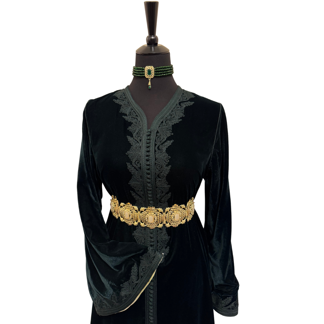 Caftan DOHA Vert