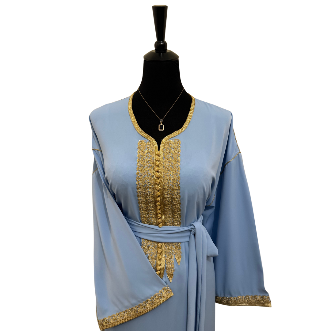 Petit caftan bleu ciel