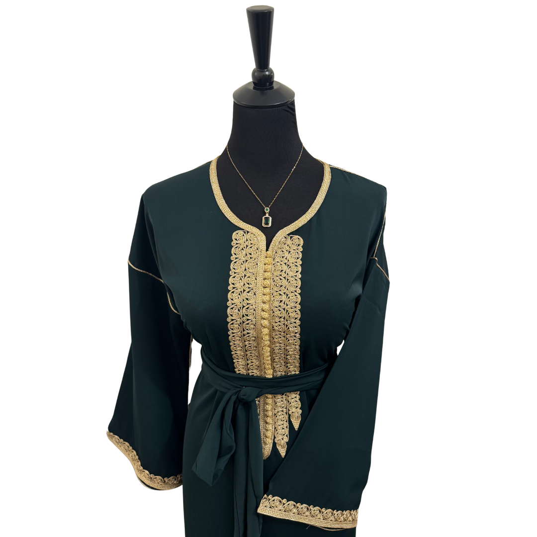 Petit Caftan vert bouteille