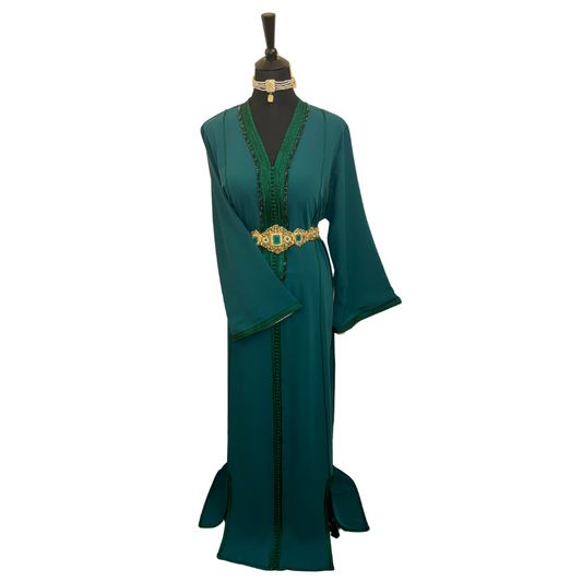 Caftan Helena Vert émeraude