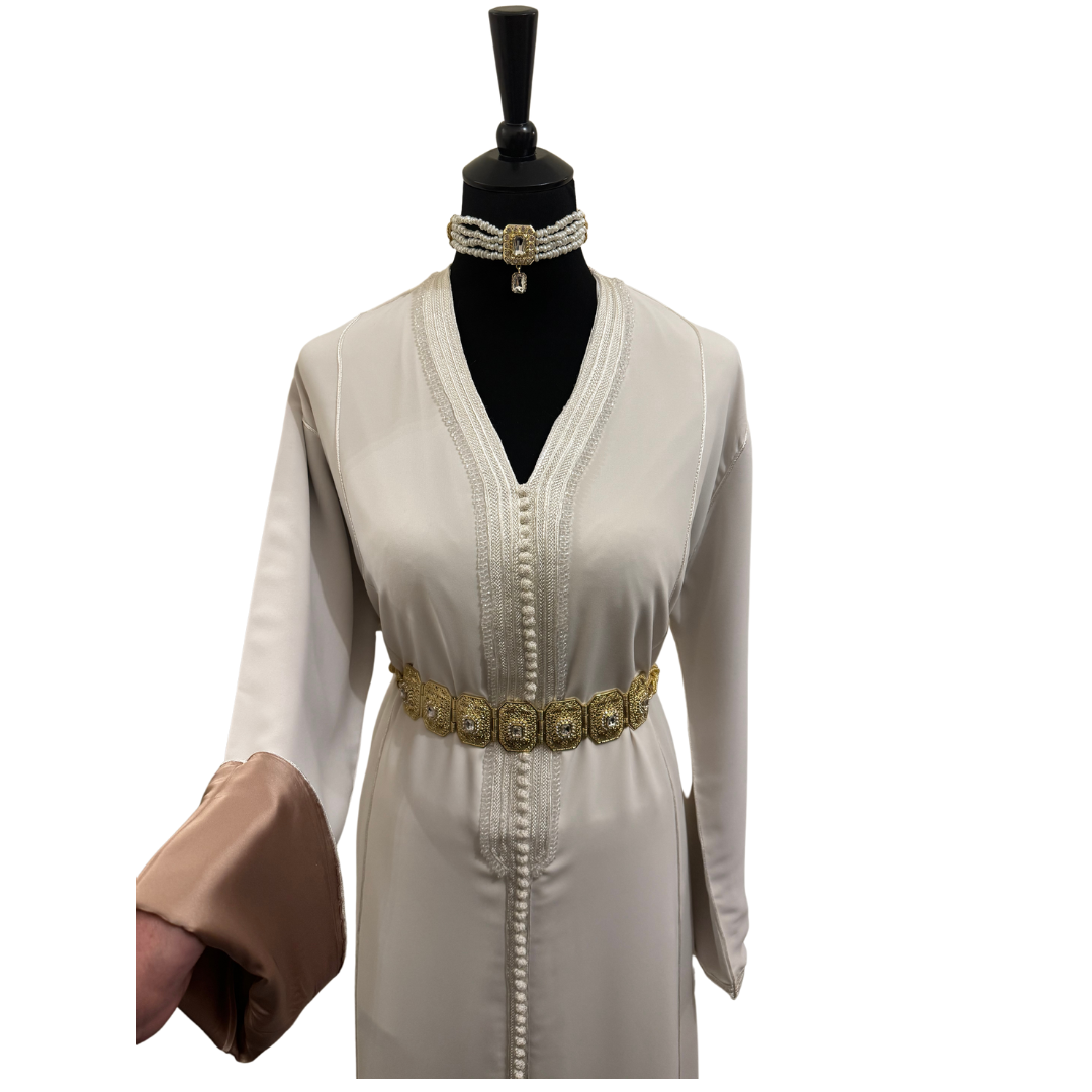 Caftan Helena Blanc