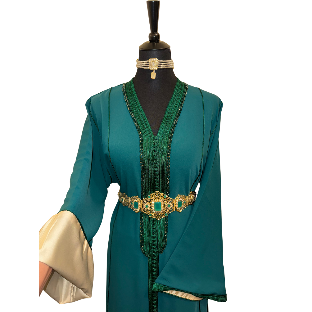 Caftan Helena Vert émeraude