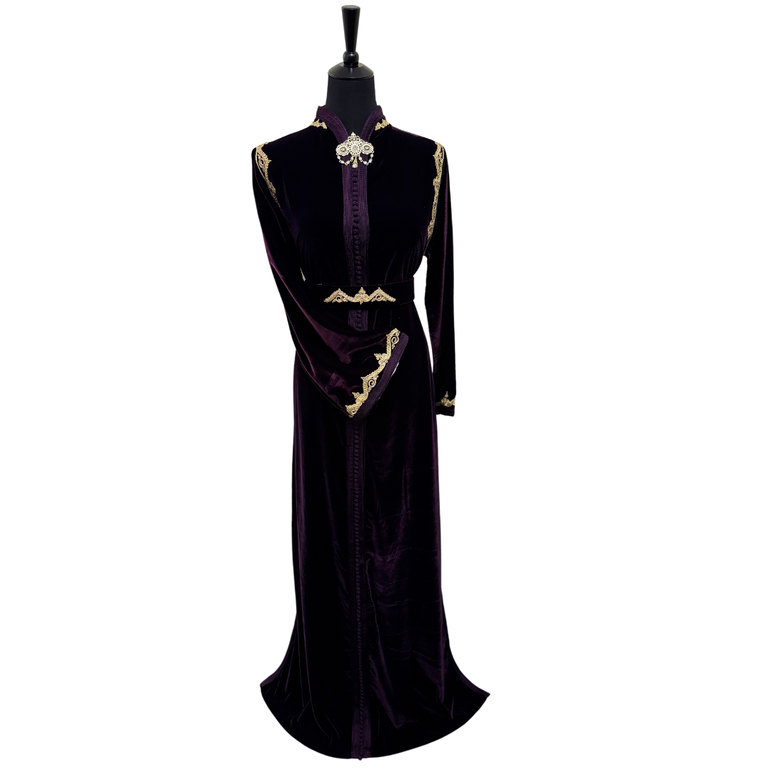 Caftan DAMASC Aubergine