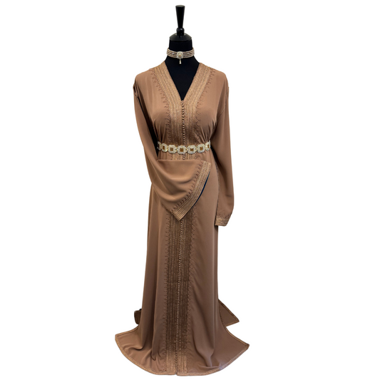 Caftan Gaza Marron