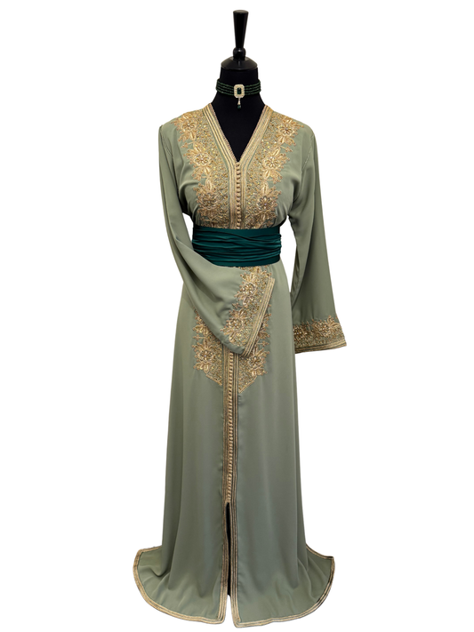Caftan NIZWA Vert Sauge